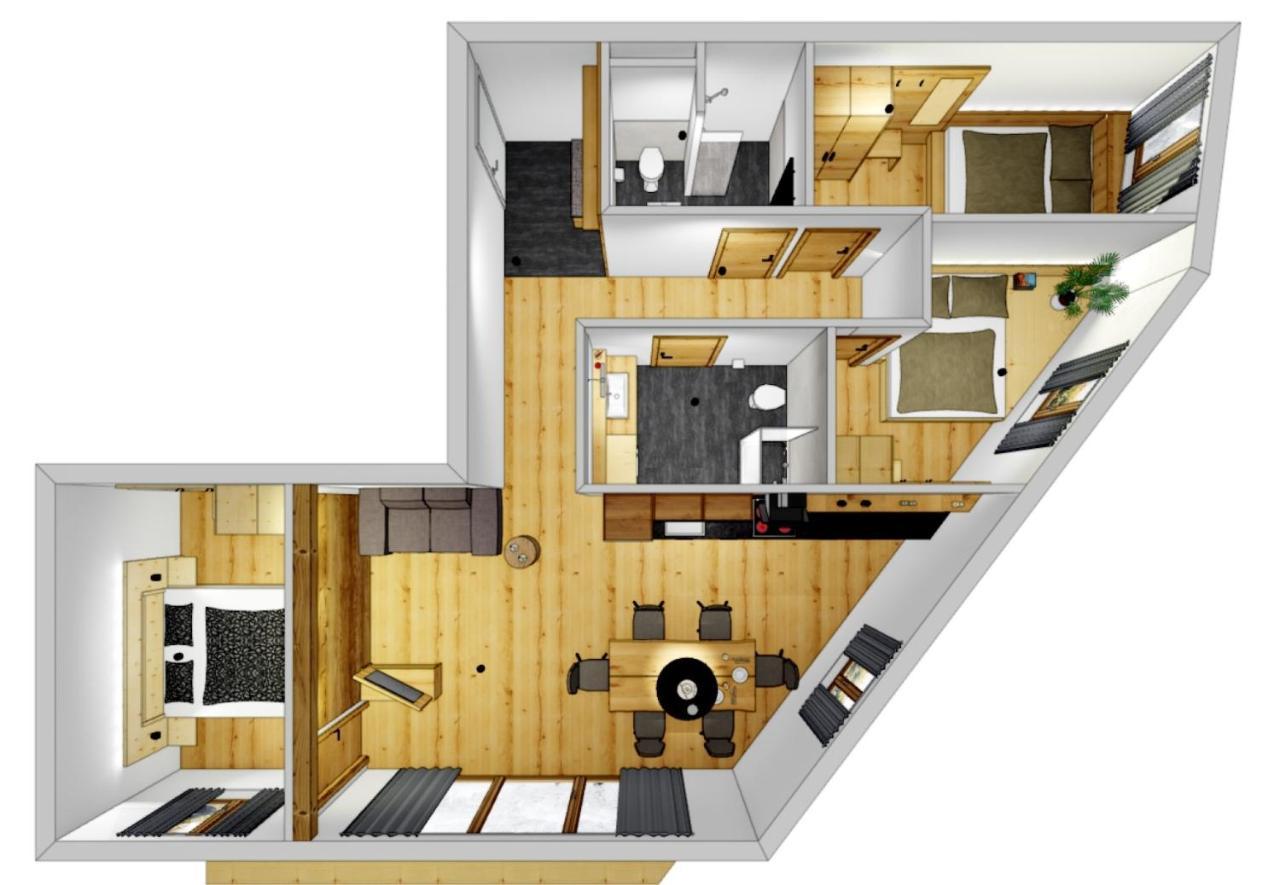 Tiroler Zeitgeist Apartment Fugen Bagian luar foto